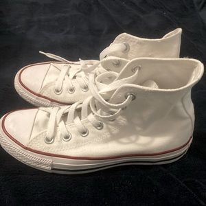 White Hi Top Converse